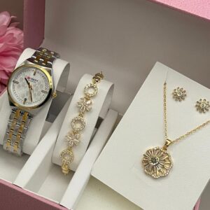 Curren 9096 Women's Watch Bracelet & Jewelry Set
